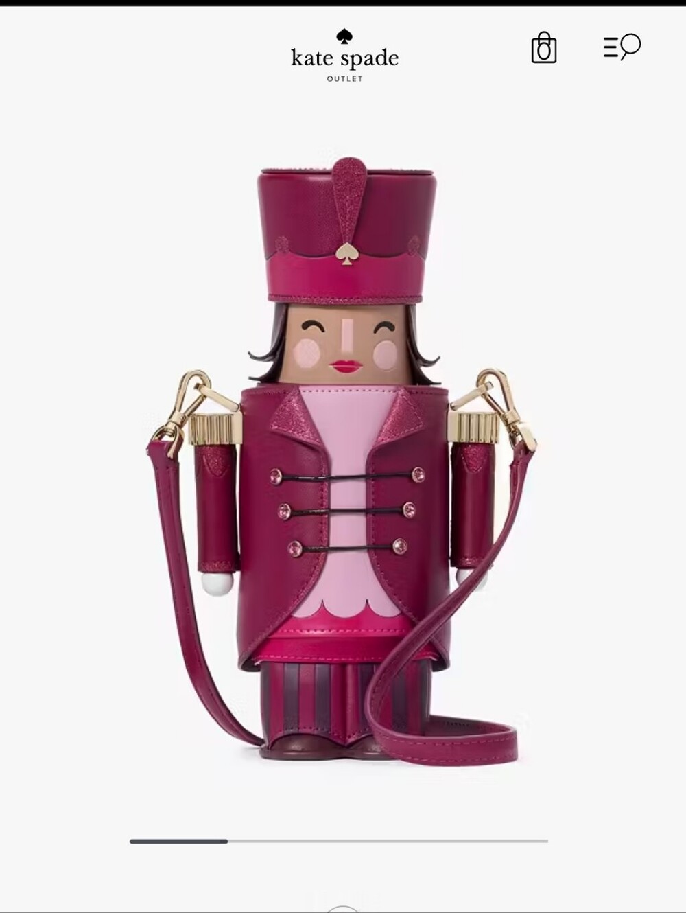 Kate Spade Oh What Fun 3D Nutcracker Crossbody